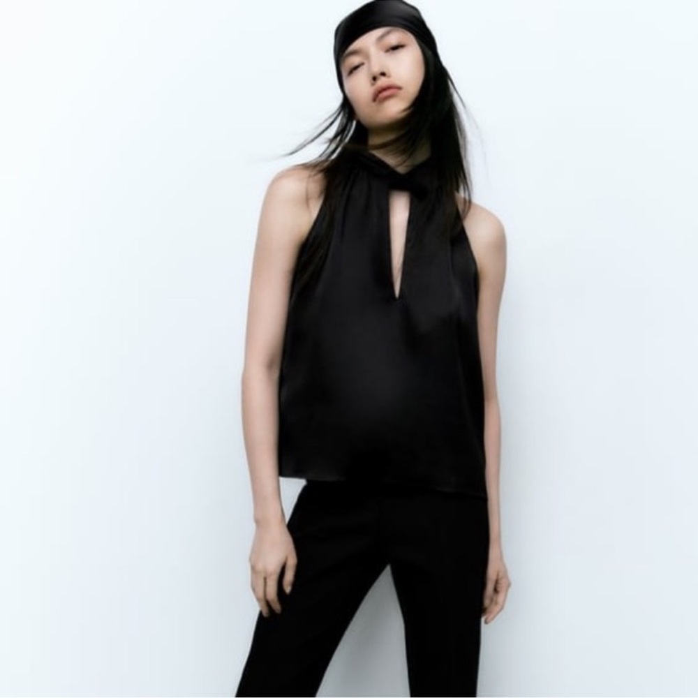 NWT Silk Halter Blouse